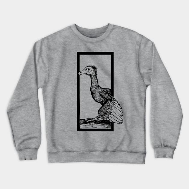 Archie the Archaeopteryx Crewneck Sweatshirt by BattleBirdProductions